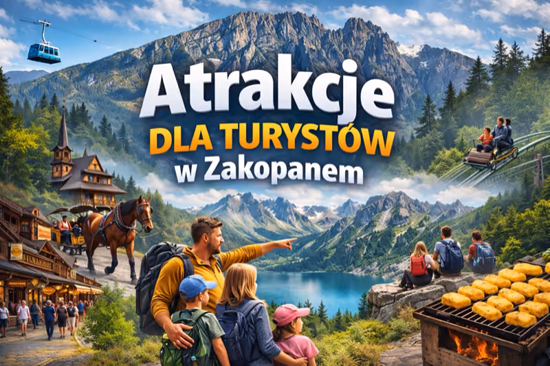 Atrakcje dla turystów w Zakopanem – kolejka, Krupówki i szlaki w Tatrach